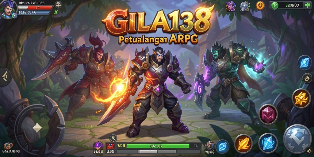 Tangkapan layar dari gameplay GILA138 menunjukkan pertarungan seru dan eksplorasi dunia ARPG.