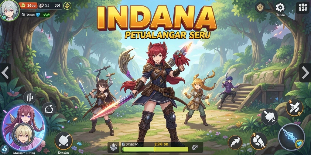 Gameplay seru dengan karakter Anime yang menawan.