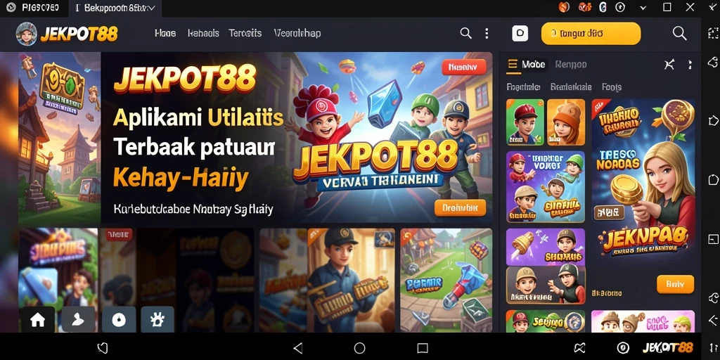 Tampilan antarmuka JEKPOT88 yang sederhana dan bermanfaat.