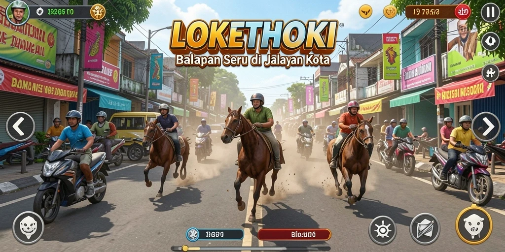 Menampilkan gameplay balapan yang mendebarkan di LOKETHOKI