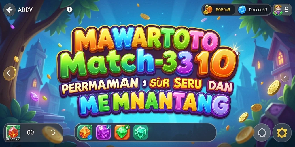 Tampilan gameplay MAWARTOTO yang penuh warna dan seru