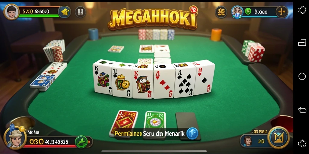 Gameplay seru dan menantang dalam MEGAHOKI.