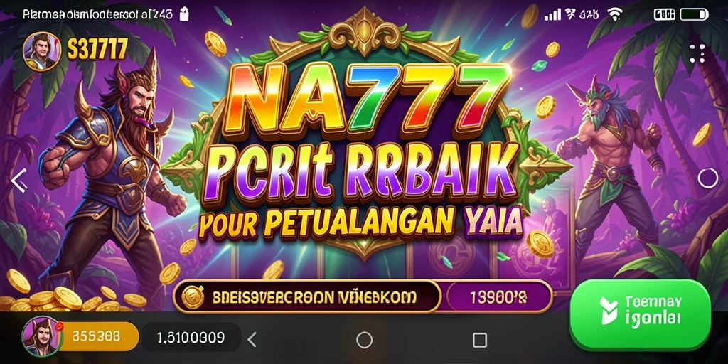 Tangkapan layar utama NA777 menampilkan gameplay slot yang seru dan menarik.