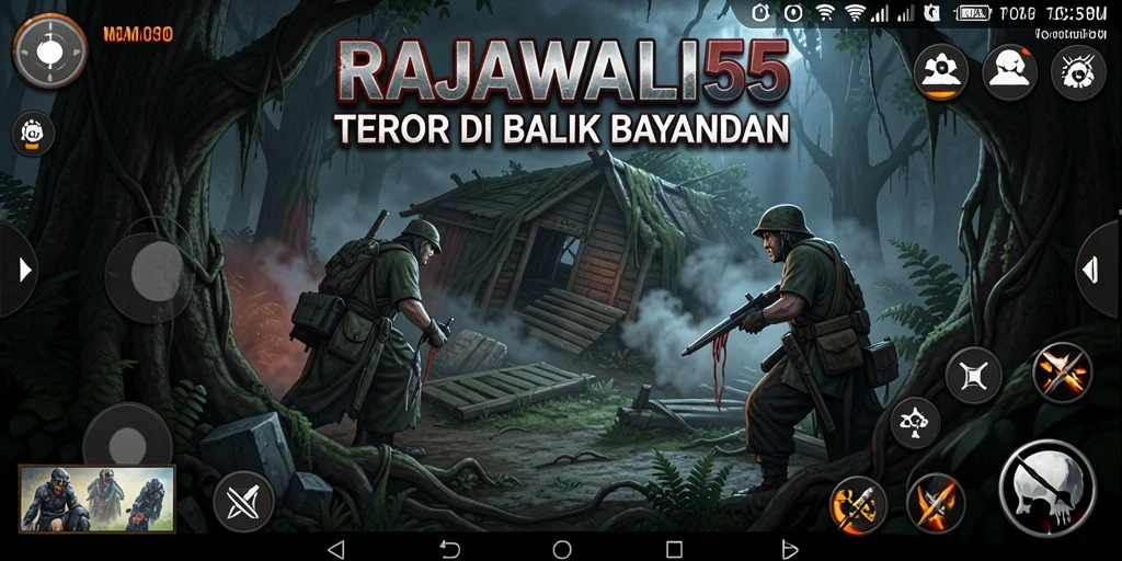 Tampilan gameplay menegangkan di RAJAWALI55.