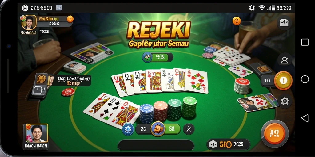 Tangkapan layar dari gameplay seru di REJEKI.