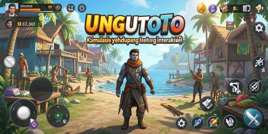Screenshot gameplay UNGUTOTO yang menampilkan interaksi sosial yang mendalam.
